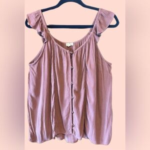 Stitch Fix Mason & Belle Button Down Tank Top size Medium NWOT